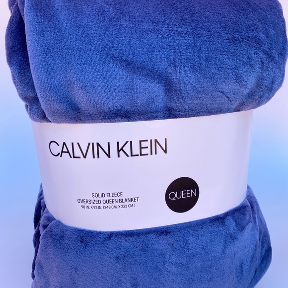 Calvin Klein Bedding Calvin Klein Oversized Queen Blanket Plush Fleece Poshmark